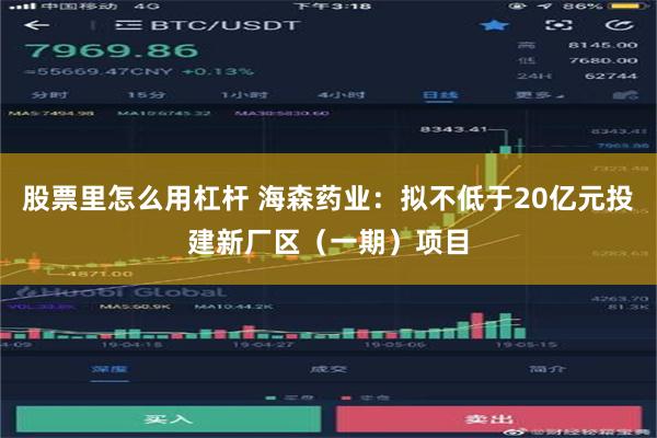 股票里怎么用杠杆 海森药业：拟不低于20亿元投建新厂区（一期）项目