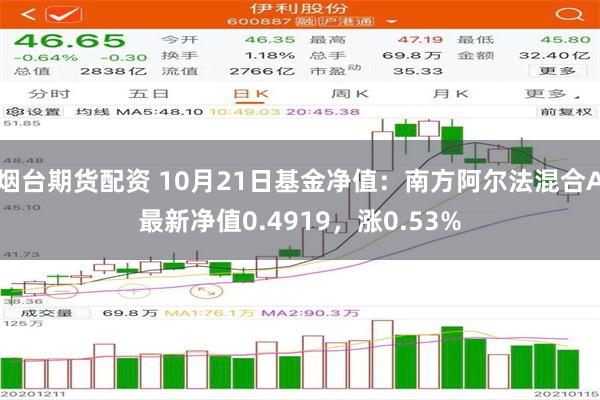 烟台期货配资 10月21日基金净值：南方阿尔法混合A最新净值0.4919，涨0.53%